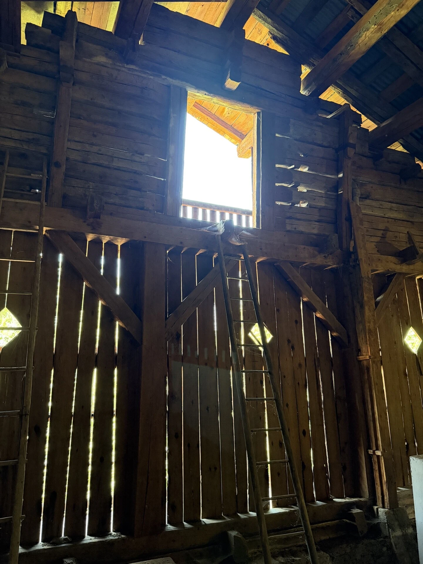 Chalet – 1er étage – Vue du domaine